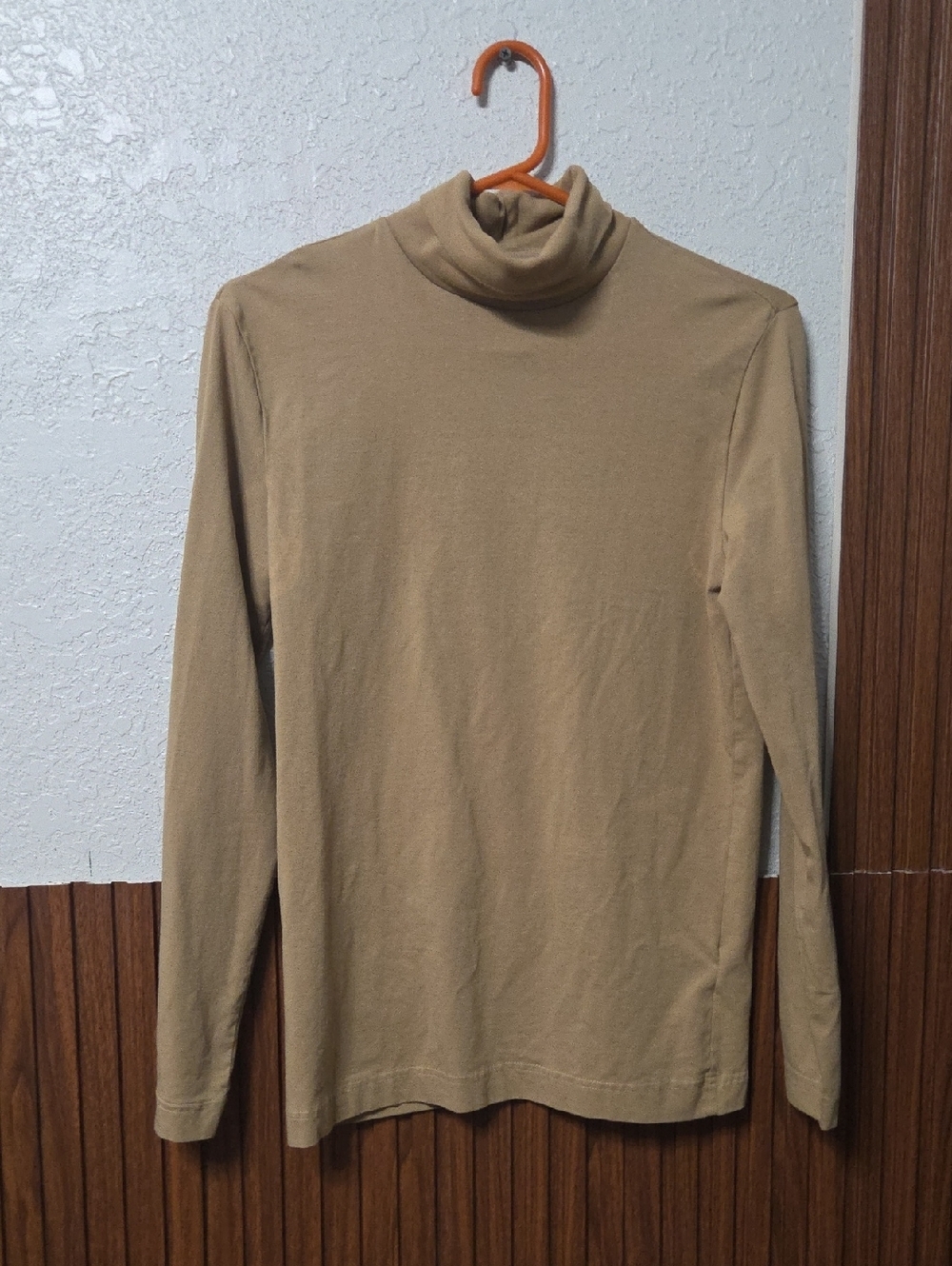 H&M Men's Slim Tan Turtleneck Sweater Small Sz [1252]